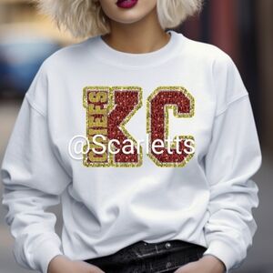 KC faux glitter sweatshirt